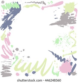 Hand drawn stylized pattern with drops bright color. Flat style vector illustration. (Can be used as texture for cards, invitations, DIY projects, web sites or for any other design.)