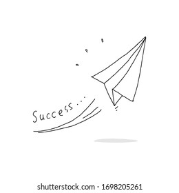 hand drawn of success icon 