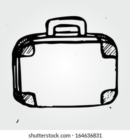 Hand Drawn Suitcase