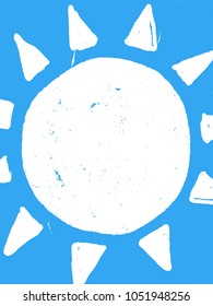 Hand drawn summer backdrop. Vector colorful background with different elements. Design for prints, shirts and posters.