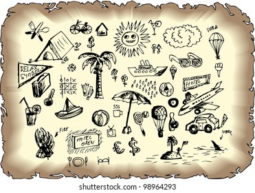 hand drawn summer collection