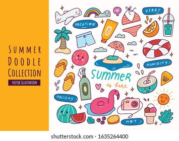 Hand Drawn Summer Doodle Collection