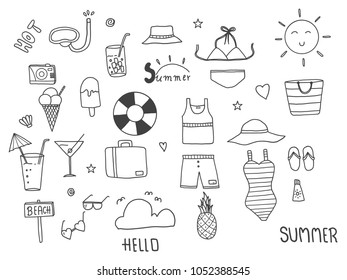 Plage Dessin Stock Vectors Images Vector Art Shutterstock