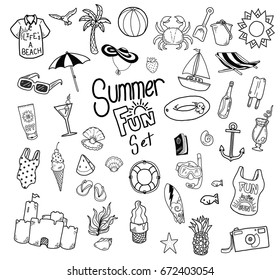 Hand Drawn Summer Elements
