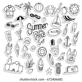 Hand Drawn Summer Elements