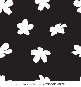 hand drawn summer floral backround botanical