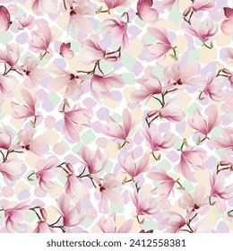 Hand drawn summer floral backround. Botanical seamless pattern . Sketch drawing. Design for fashion , fabric, textile, wallpaper, cover, web , wrapping and all prints
