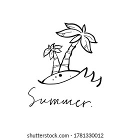 hand drawn of summer icon