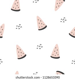 Hand drawn summer seamless pattern