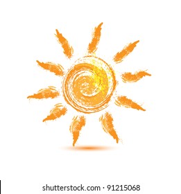 Hand Drawn Sun