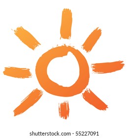 Hand Drawn Sun Icon