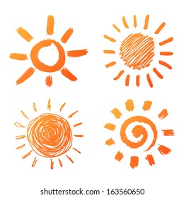 Hand Drawn Sun Icons