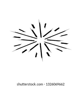 Hand Drawn Sunburst Vector