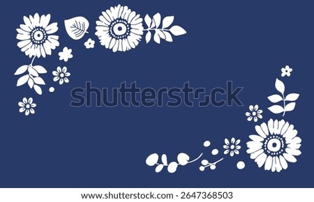 Hand drawn sunflower vector illustration. Sunflower and grass summer backgrounds. Sunflowers summer frameset.