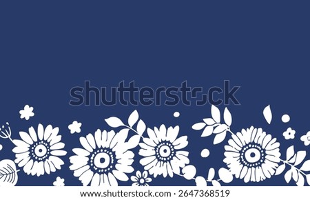 Hand drawn sunflower vector illustration. Sunflower and grass summer backgrounds. Sunflowers summer frameset.