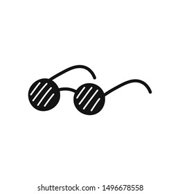 Hand drawn Sunglasses isolated on a white. Vector illustration.