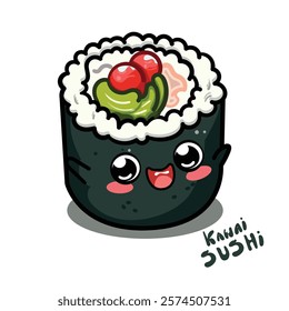 hand drawn sushi kawaii collection