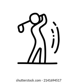 hand drawn swing icon illustration