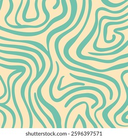 Hand drawn swirly line pattern design background