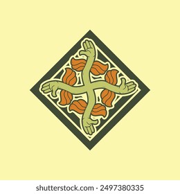 hand drawn symbol character illustration