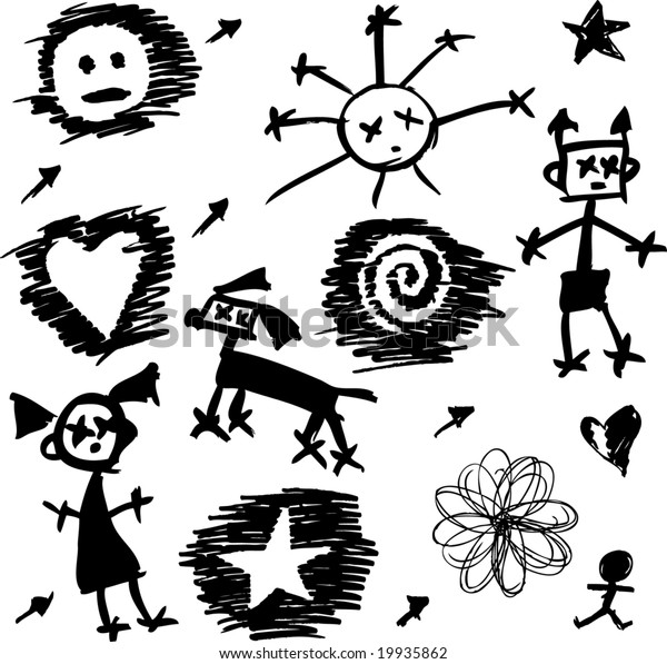 Hand Drawn Symbols Stock Vector (Royalty Free) 19935862