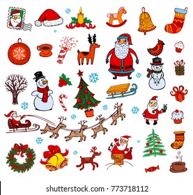 Hand drawn symbols for banners, backgrounds, presentations, decorations. All pieces are separate