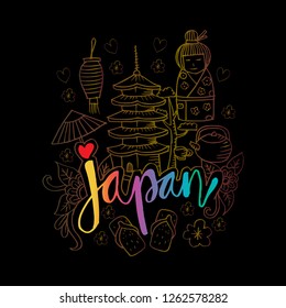  Hand Drawn Symbols Of Japan