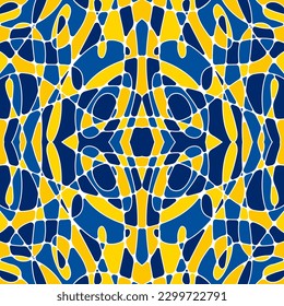Patrón asimétrico abstracto sin fisuras dibujado a mano, fondo colorido. Diseño de vectores para papel textil, de decoración y de envoltura