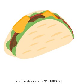 hand drawn 
Tacos doodle illustration