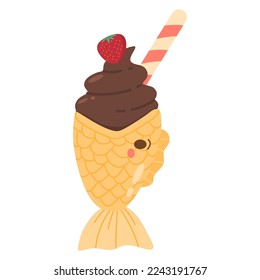 hand drawn Taiyaki Ice cream