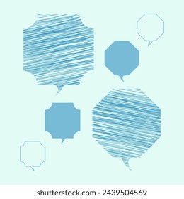 Hand Drawn Talk Bubble Vector