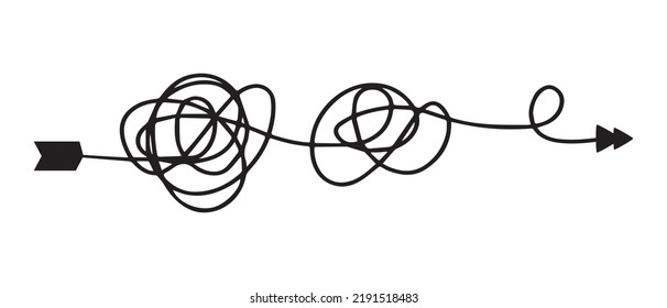 hand drawn of tangle scrawl sketch. Abstract scribble, Vector illustration.