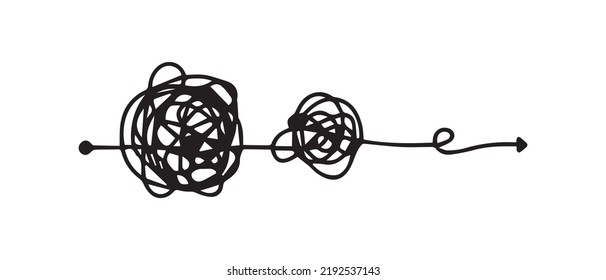 hand drawn of tangle scrawl sketch. Abstract scribble, Vector illustration.