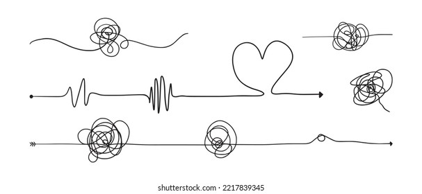 hand drawn of tangle scrawl sketch. Abstract scribble, Vector illustration.