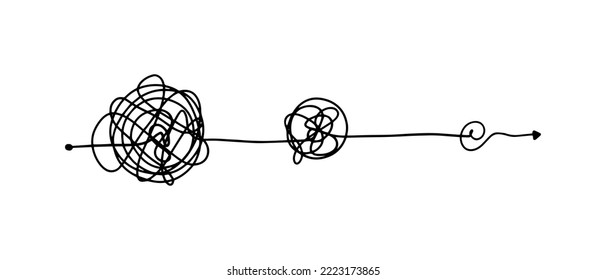 hand drawn of tangle scrawl sketch. Abstract scribble, Vector illustration.