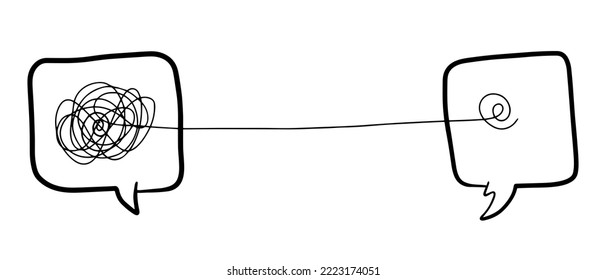 hand drawn of tangle scrawl sketch. Abstract scribble, Vector illustration.