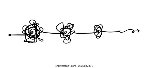 hand drawn of tangle scrawl sketch. Abstract scribble, Vector illustration.