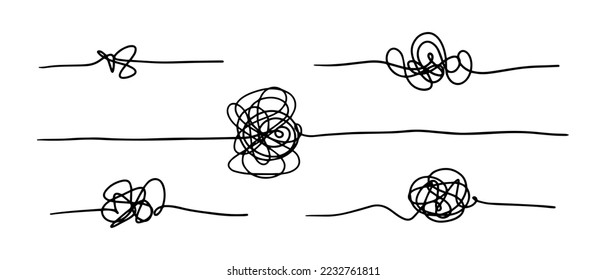 hand drawn of tangle scrawl sketch. Abstract scribble, Vector illustration.