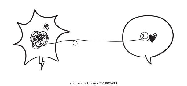 hand drawn of tangle scrawl sketch. Abstract scribble, Vector illustration.