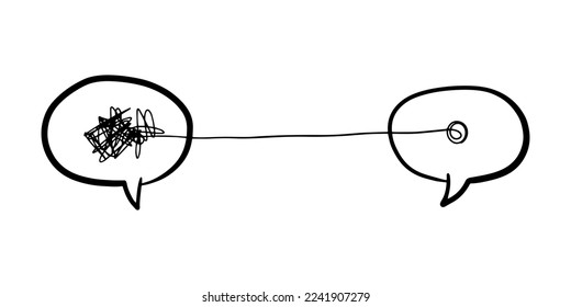 hand drawn of tangle scrawl sketch. Abstract scribble, Vector illustration.