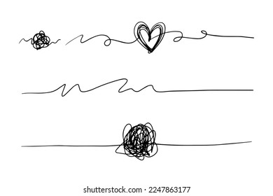 hand drawn of tangle scrawl sketch. Abstract scribble, Vector illustration.