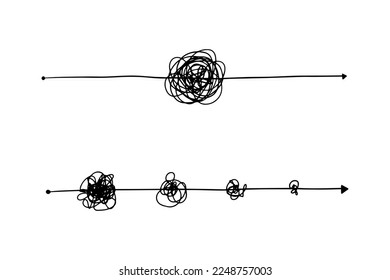hand drawn of tangle scrawl sketch. Abstract scribble, Vector illustration.