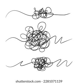 hand drawn of tangle scrawl sketch. Abstract scribble, Vector illustration.