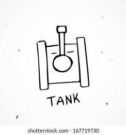 Hand drawn tank