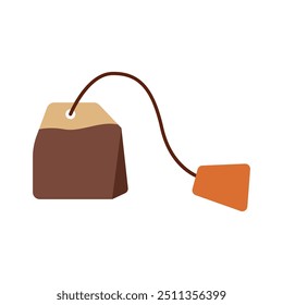 Saco de chá desenhado à mão para o outono