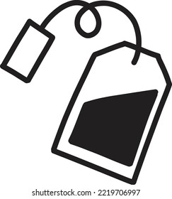 Hand Drawn tea bags illustration isolated on background