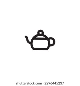 Hand drawn tea pot icon,vector illustration eps10 