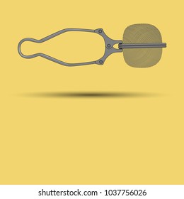 Hand drawn tea strainer.