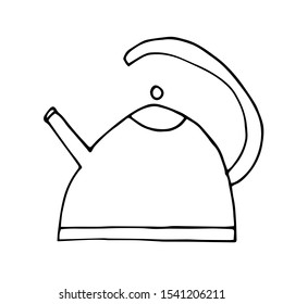 
hand drawn teapot vector illustration