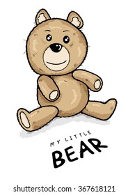 Hand drawn teddy bear